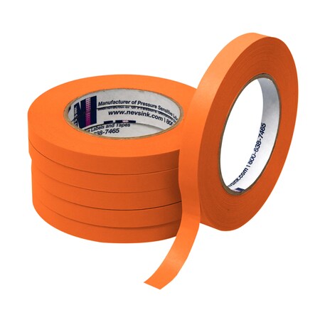 Nevs 1/2" wide x 60yd Orange Labeling Tape T-050-Orange